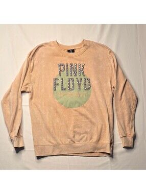 Pink Floyd Pompeii 1971 Studded Graphic Sweatshirt Pink XL (Flawed)